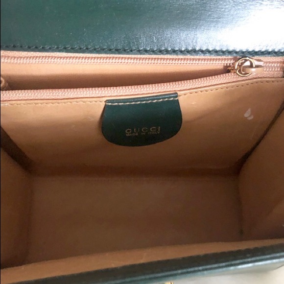 🚫SOLD🚫Vintage Forest Green Gucci Bag - Picture 3 of 7